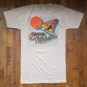 Deadstock 80s vintage single stitch tee t-shirt Coastline Ocean Long Island NY M